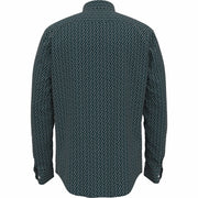 Poplin Lines Printed Shirt (Dark Sapphire) 