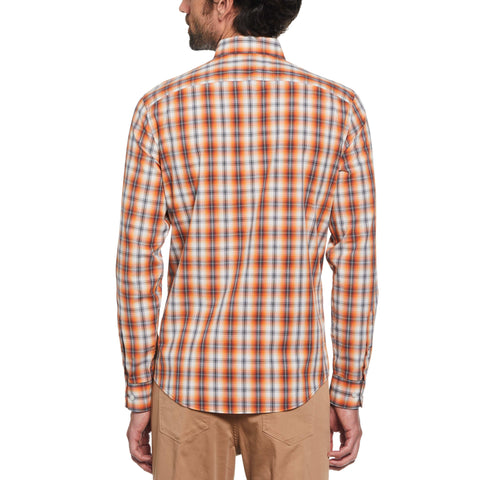 Poplin Plaid Shirt (Red Clay) 