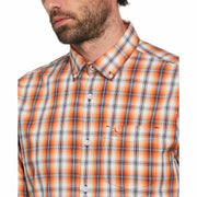 Poplin Plaid Shirt (Red Clay) 