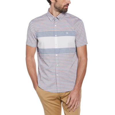 Poplin Striped Shirt (Bright White) 