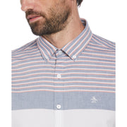 Poplin Striped Shirt (Bright White) 
