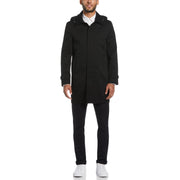 Black Portland Rain Coat  (Black) 