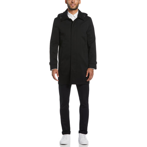 Black Portland Rain Coat  (Black) 