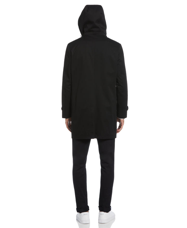 Black Portland Rain Coat  (Black) 