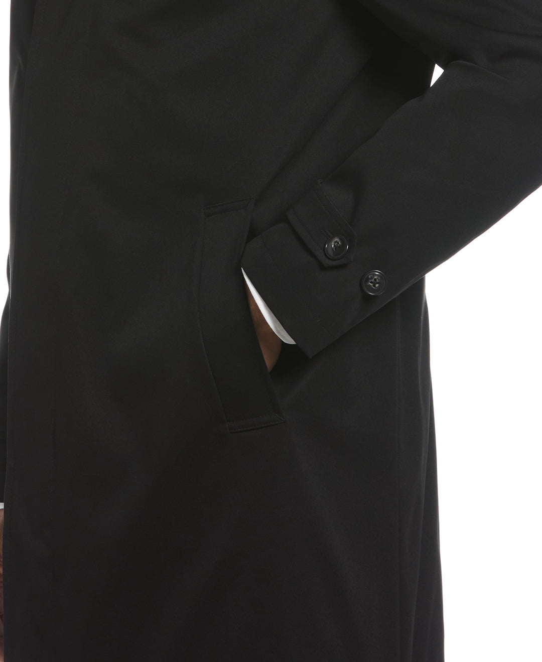 Black Portland Rain Coat  (Black) 