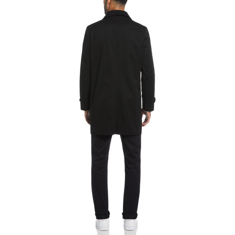 Black Portland Rain Coat  (Black) 
