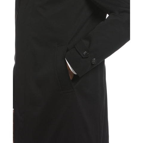 Black Portland Rain Coat  (Black) 