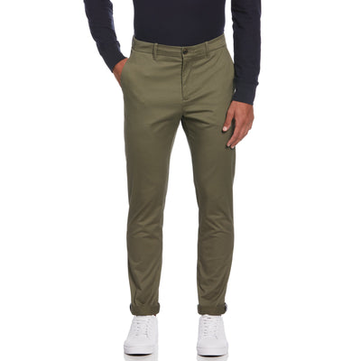 Basic Recycled Cotton Chino Trousers (Dusty Olive) 