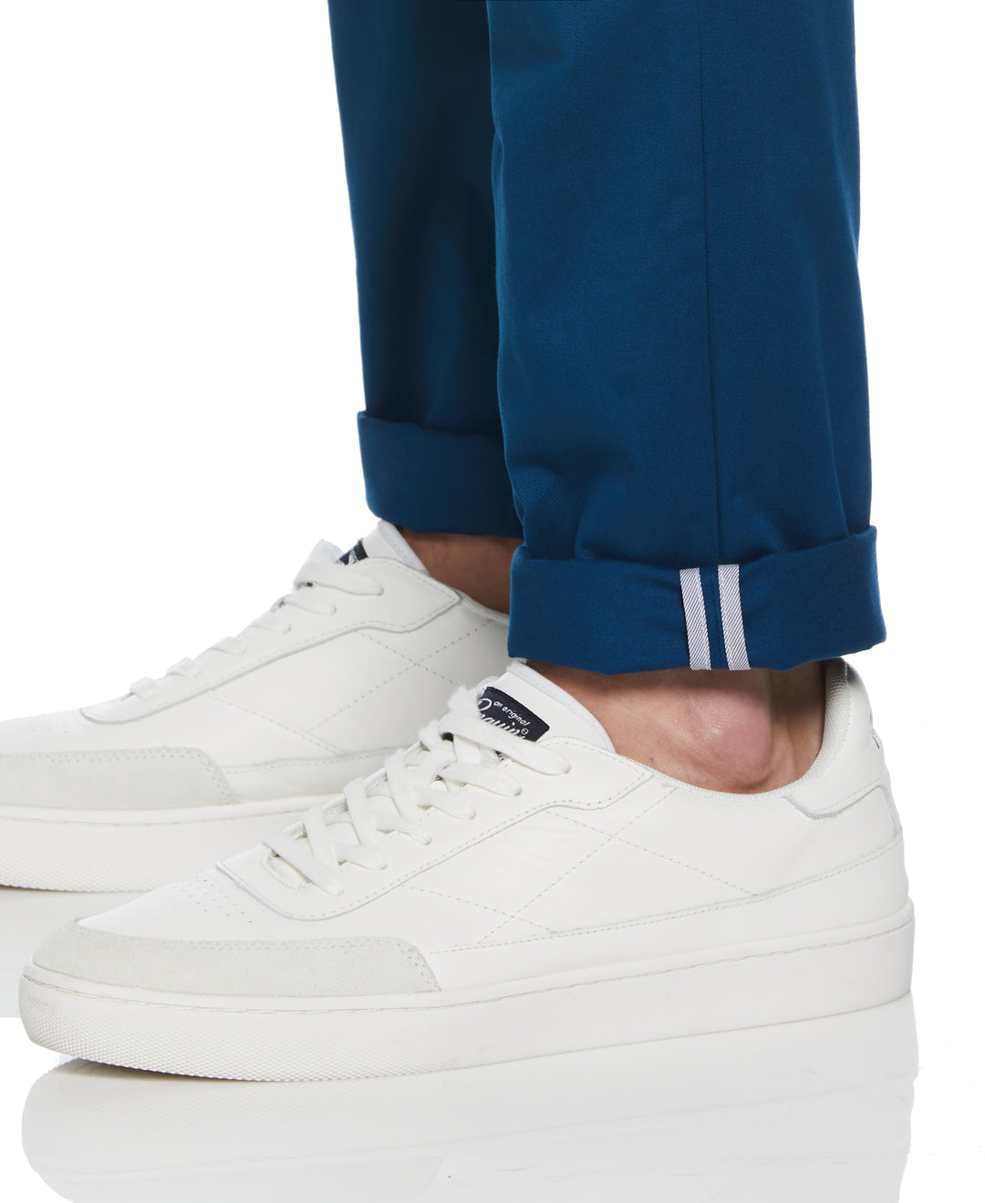 Basic Recycled Cotton Chino Trousers (Poseidon Blue) 