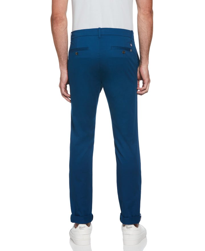 Basic Recycled Cotton Chino Trousers (Poseidon Blue) 
