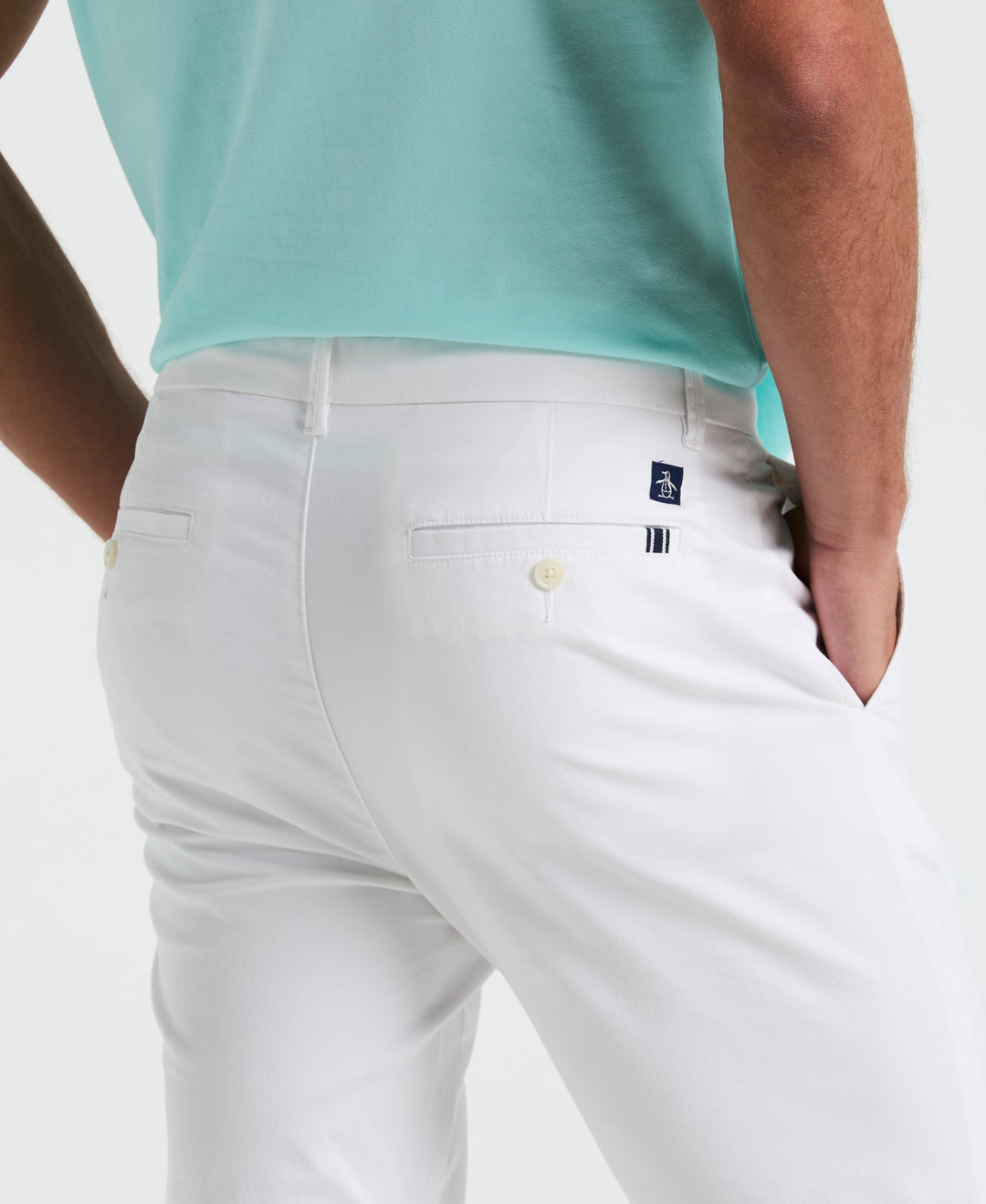 Premium Slim Fit Stretch Chino (Bright White) 