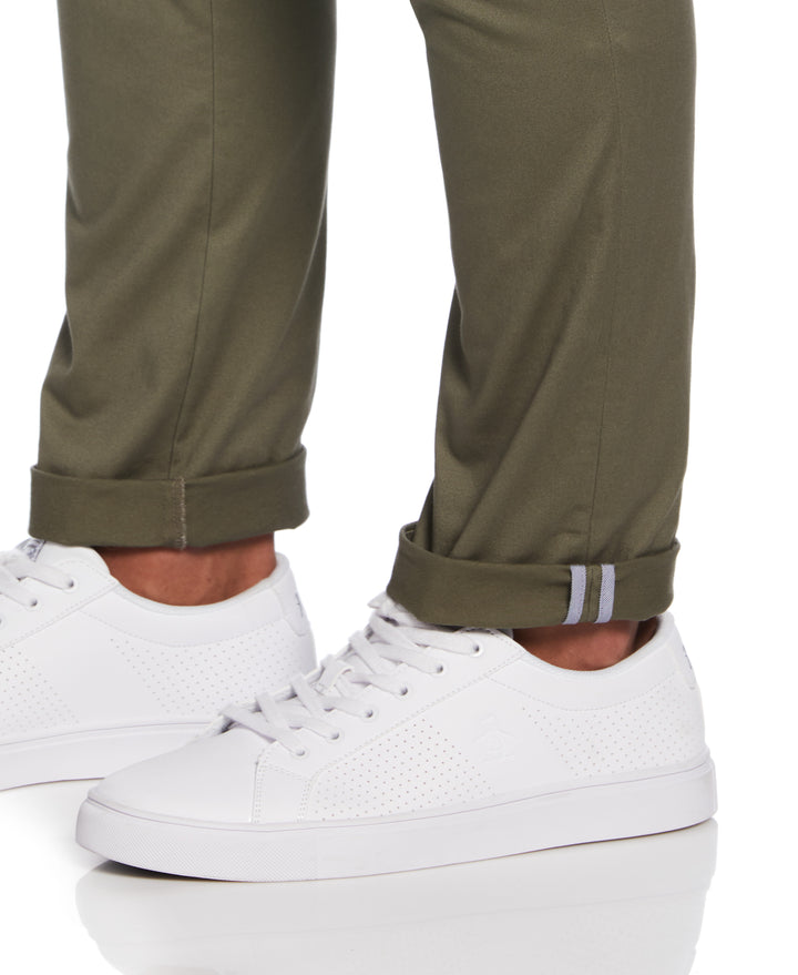 Basic Recycled Cotton Chino Trousers (Dusty Olive) 