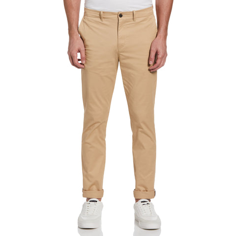 Recycled Cotton Stretch Twill Chino Pant (Travertine) 