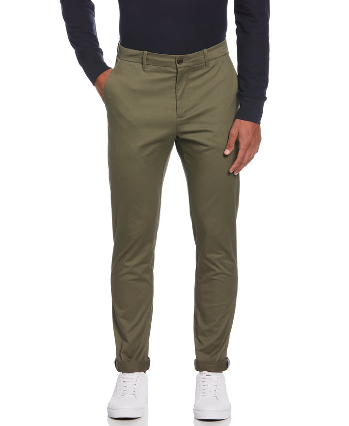 Basic Recycled Cotton Chino Trousers (Dusty Olive) 