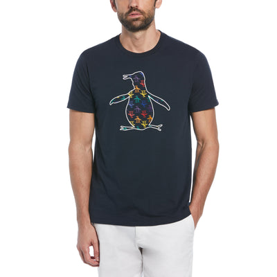 Pride Graphic Rainbow Pete T-Shirt (Dark Sapphire) 