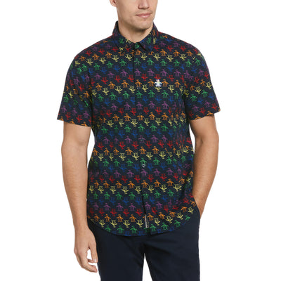 Rainbow Pete Print Shirt (Dark Sapphire) 