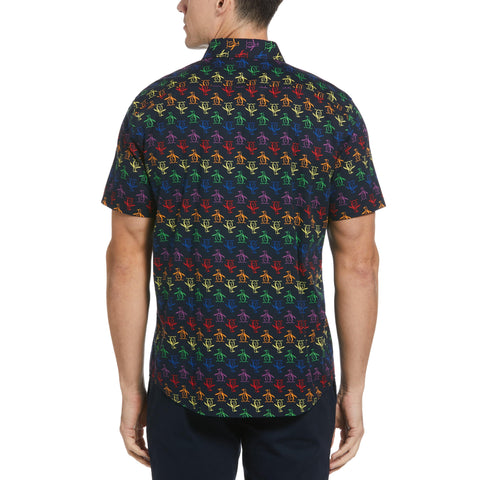 Rainbow Pete Print Shirt (Dark Sapphire) 