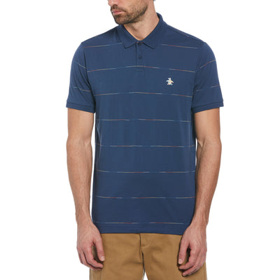 Pride Space Dye Stripe Polo (Sargasso Sea) 