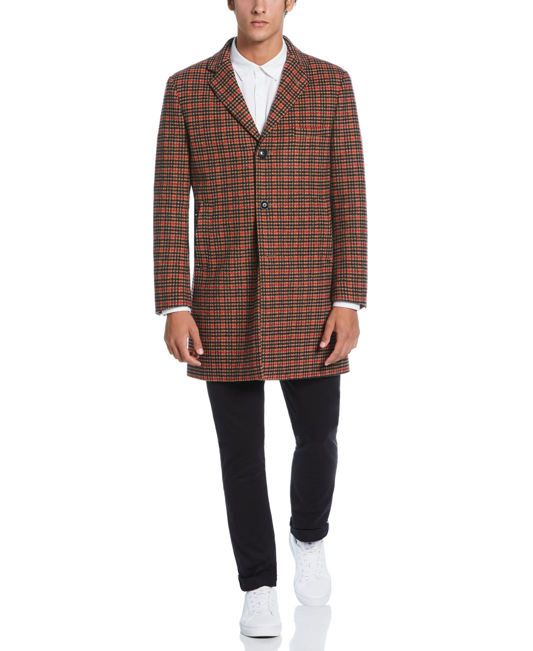Tan Priel Overcoat (Tan/Red) 