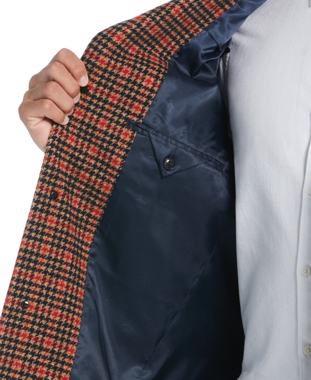 Tan Priel Overcoat (Tan/Red) 