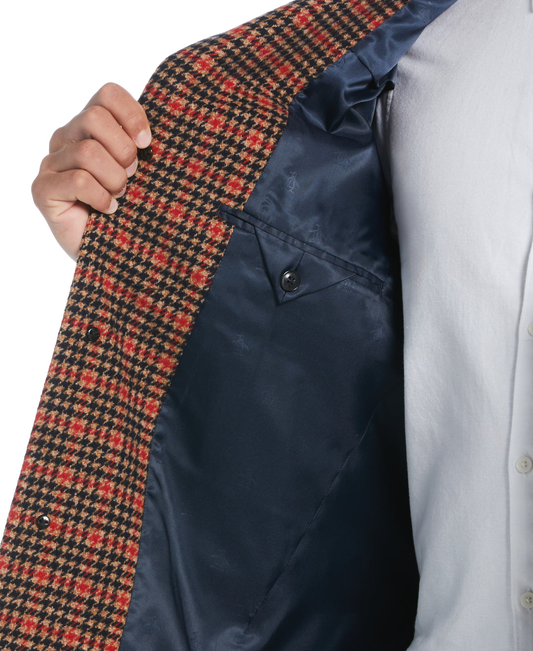 Tan Priel Overcoat (Tan/Red) 