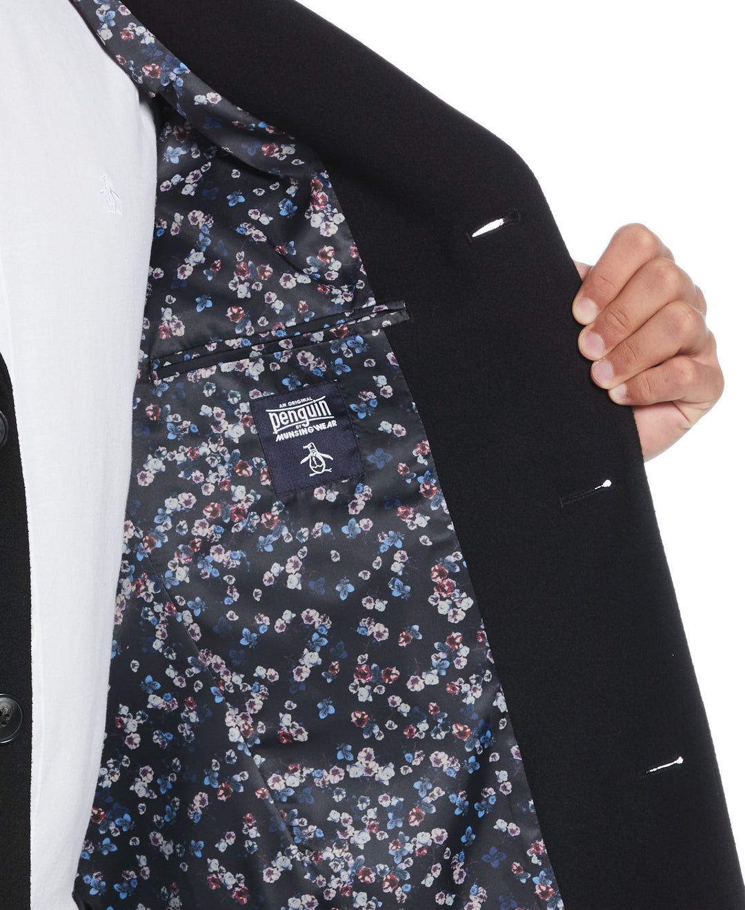 Black Priel Overcoat (Black) 