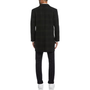 Olive Plaid Priel Overcoat (Black/Aster) 