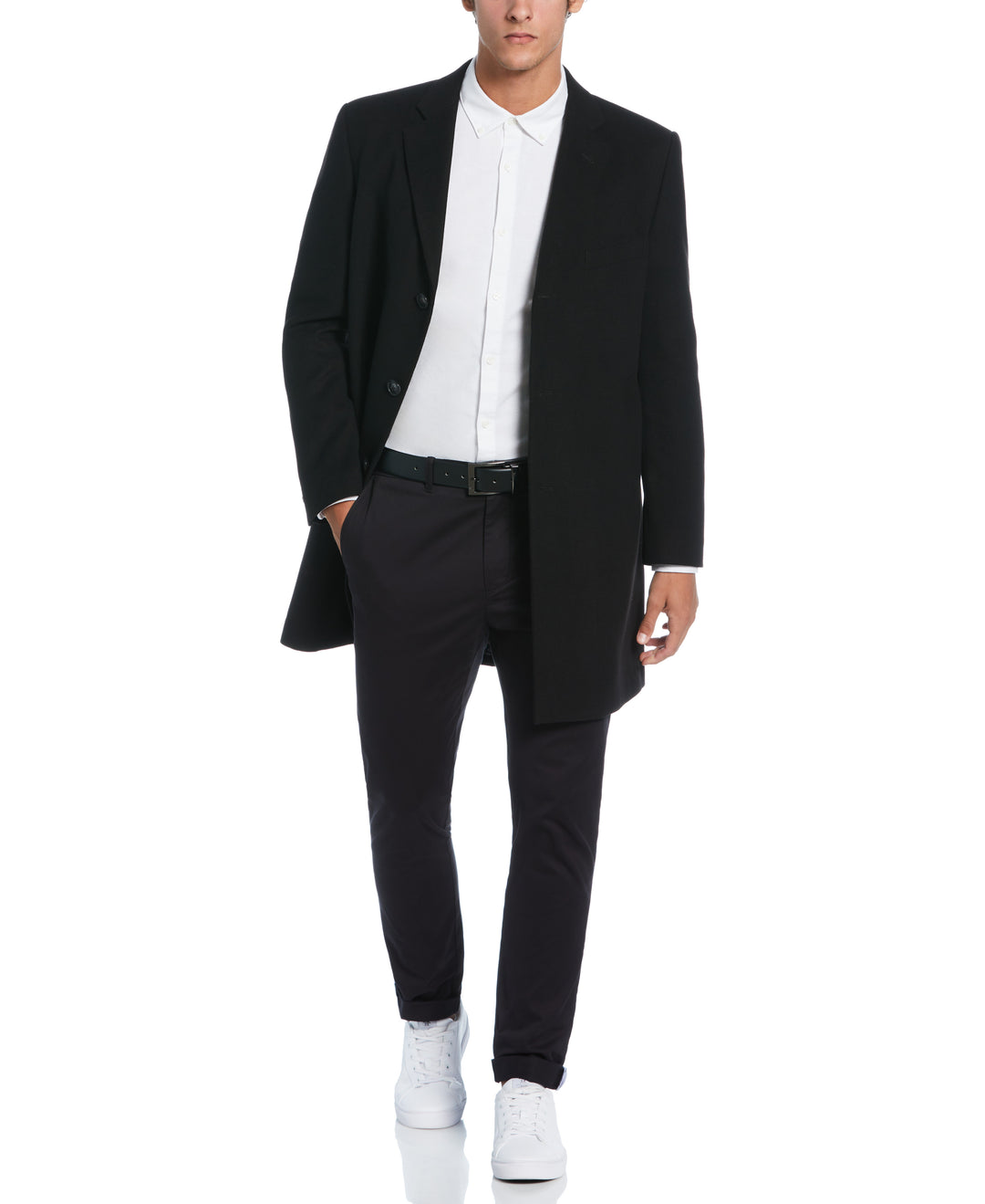 Black Priel Overcoat (Black) 