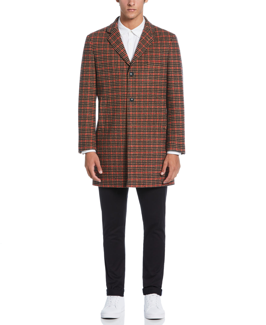 Tan Priel Overcoat (Tan/Red) 