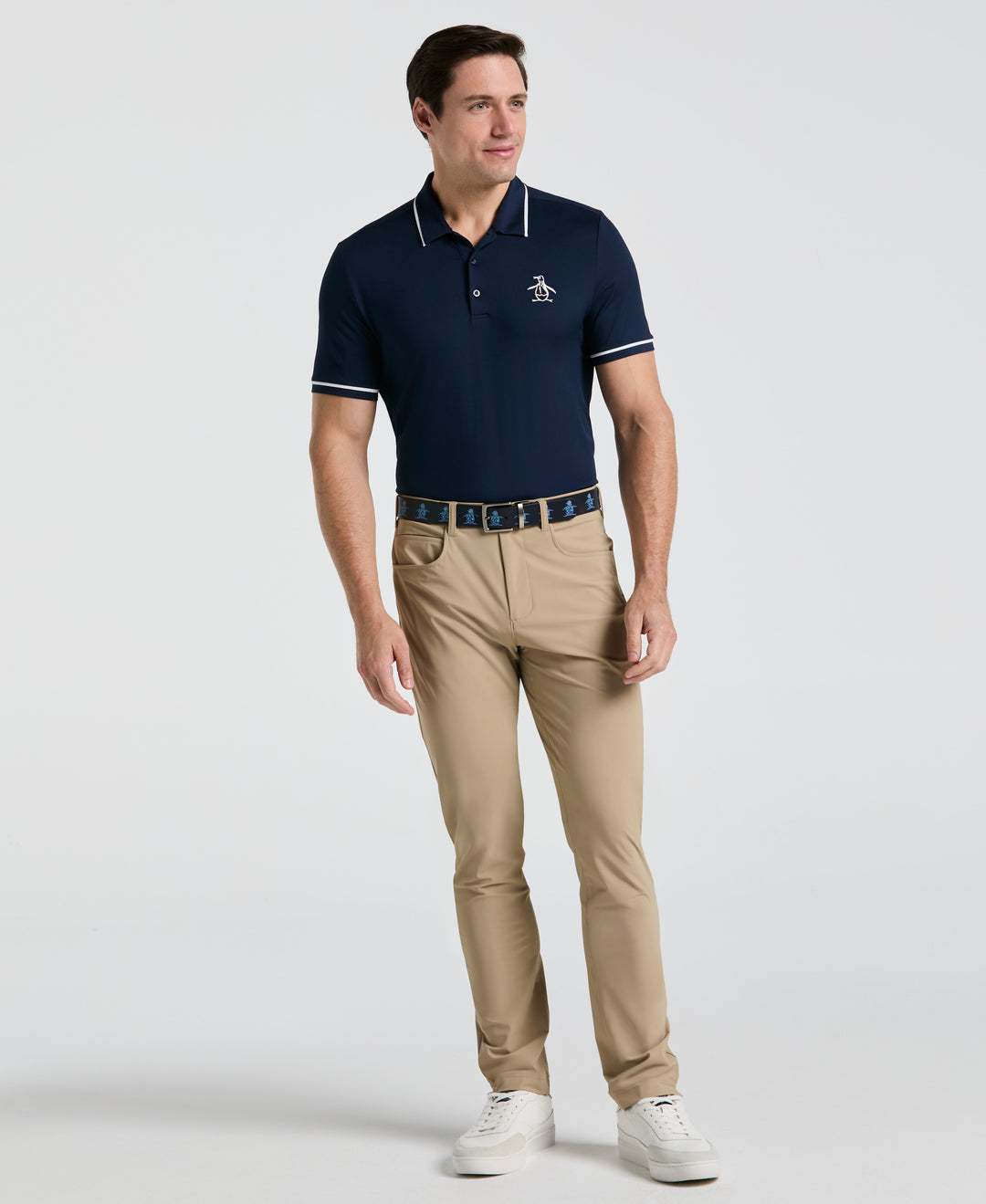 Pull On Nylon Golf Pant  (Chinchilla) 
