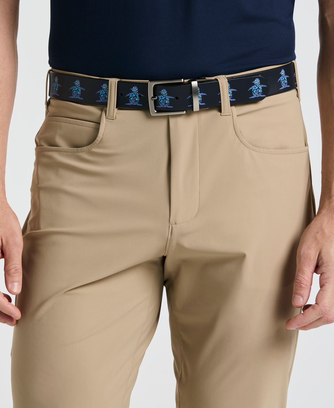 Pull On Nylon Golf Pant  (Chinchilla) 