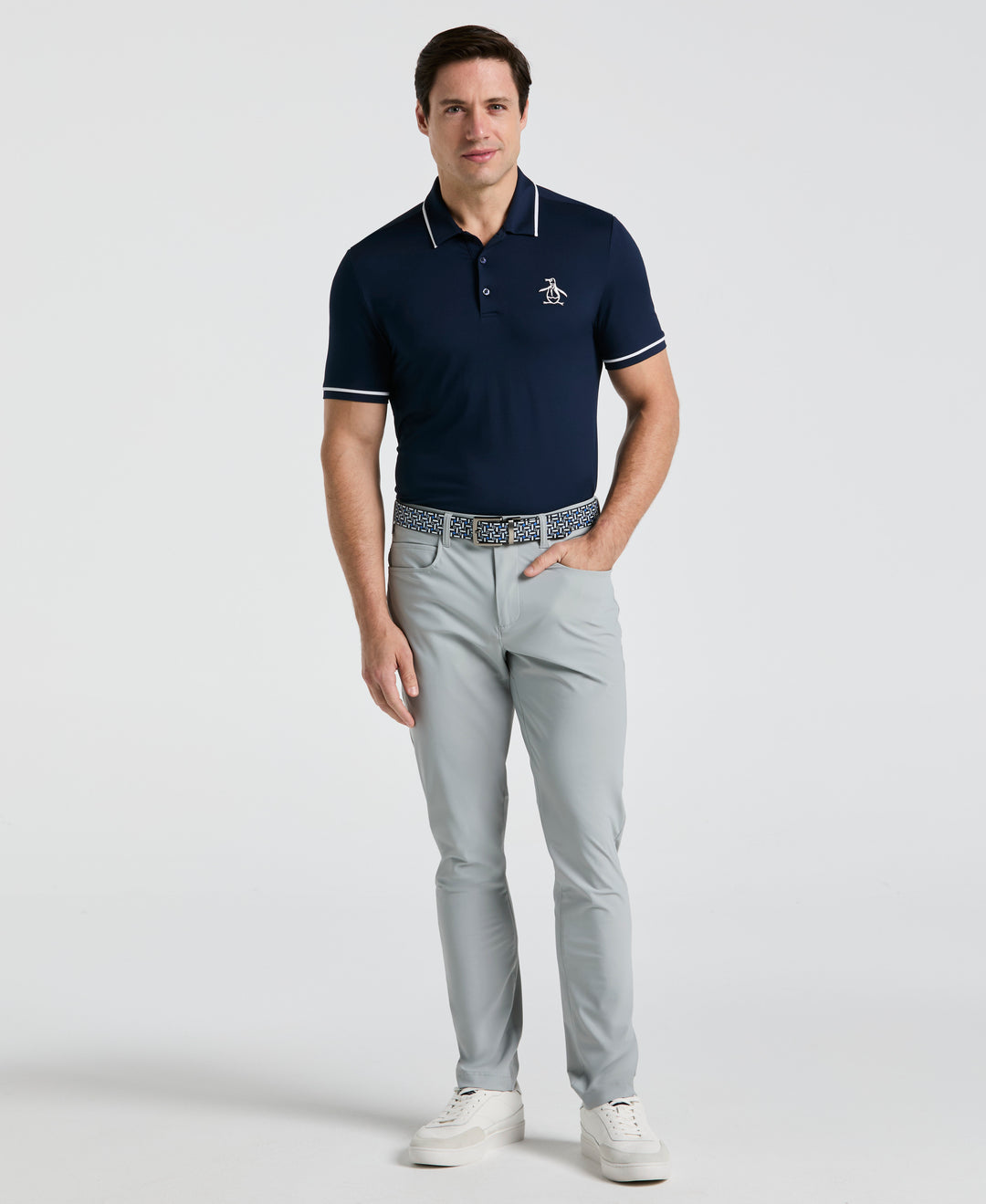 Pull On Nylon Golf Pant  (Quarry) 