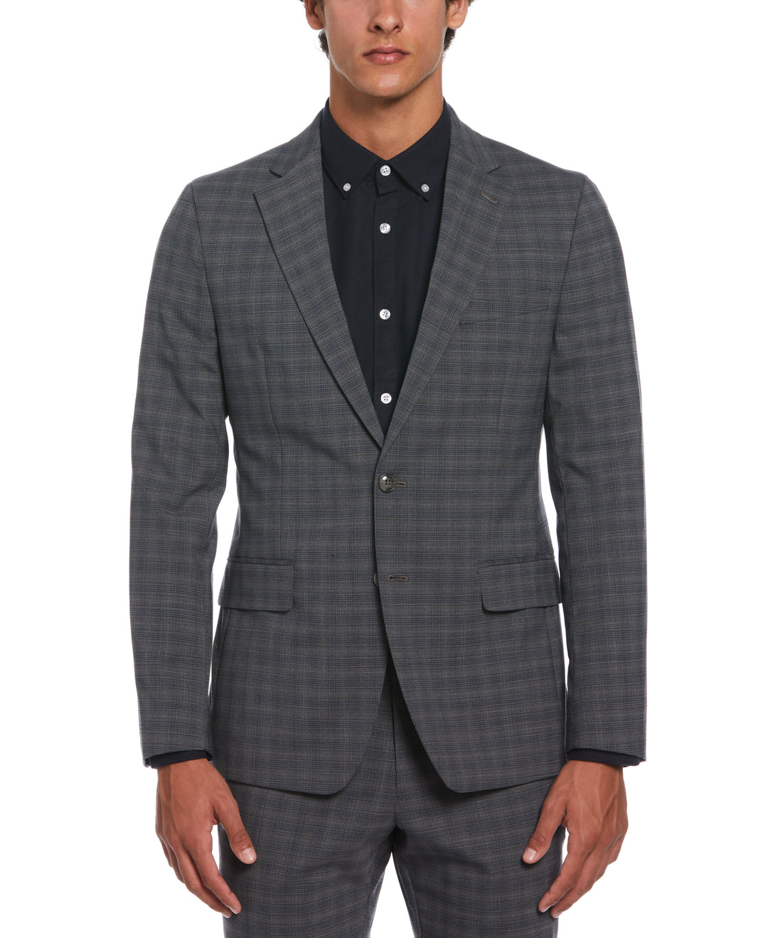 Suit Jacket  (Grey/Blue) 
