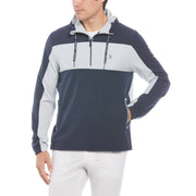 Quarter Zip Color Block Golf Jacket-Golf Jackets-Black Iris-S-Original Penguin