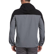 Quarter Zip Colour Block Golf Jacket (Caviar) 