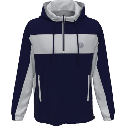 1/4 Zip Color Block Windbreaker (Black Iris/Pearl Bl) 