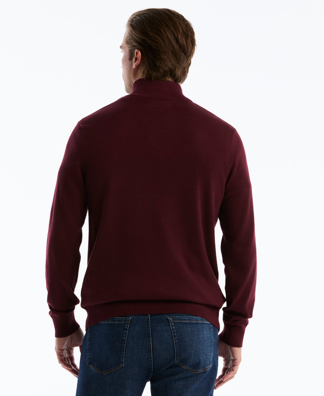 Quarter Zip Degrade Striped Sweater (Port Royale) 