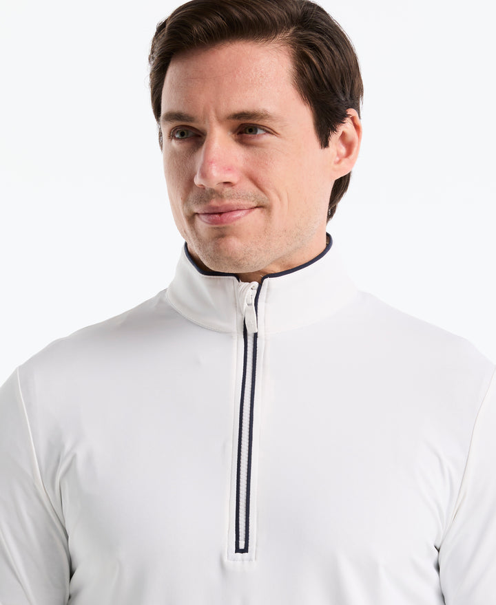 1/4 Zip Technical Earl Golf Shirt (Bright White) 