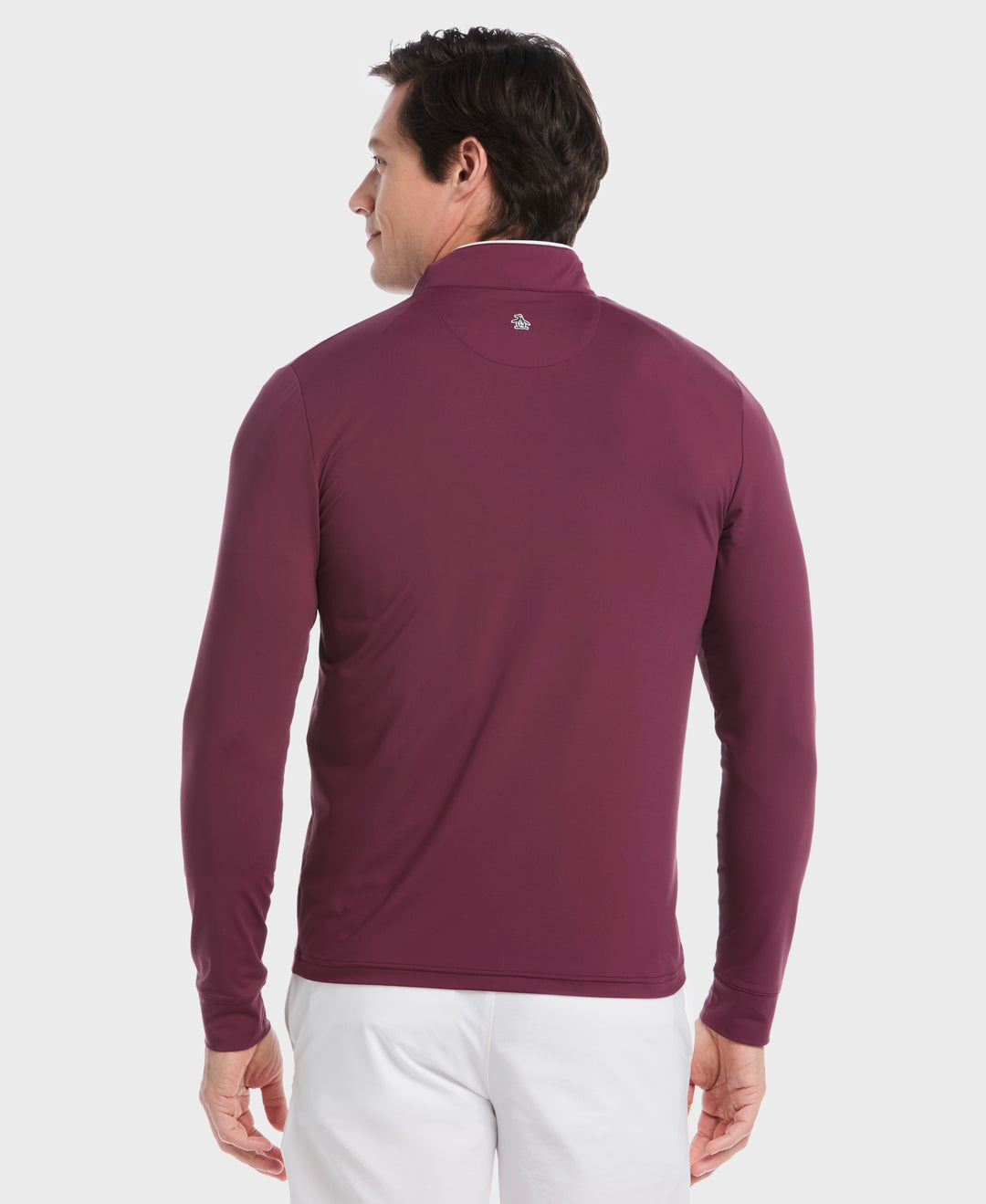 1/4 Zip Technical Earl Golf Shirt (Mauve Wine) 