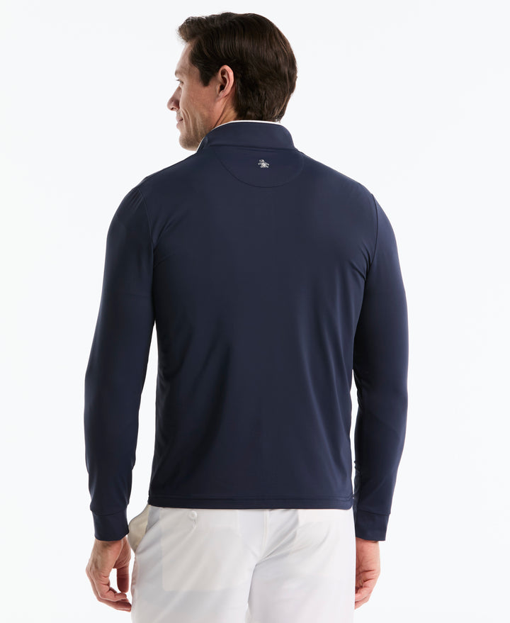 1/4 Zip Technical Earl Golf Shirt (Black Iris) 