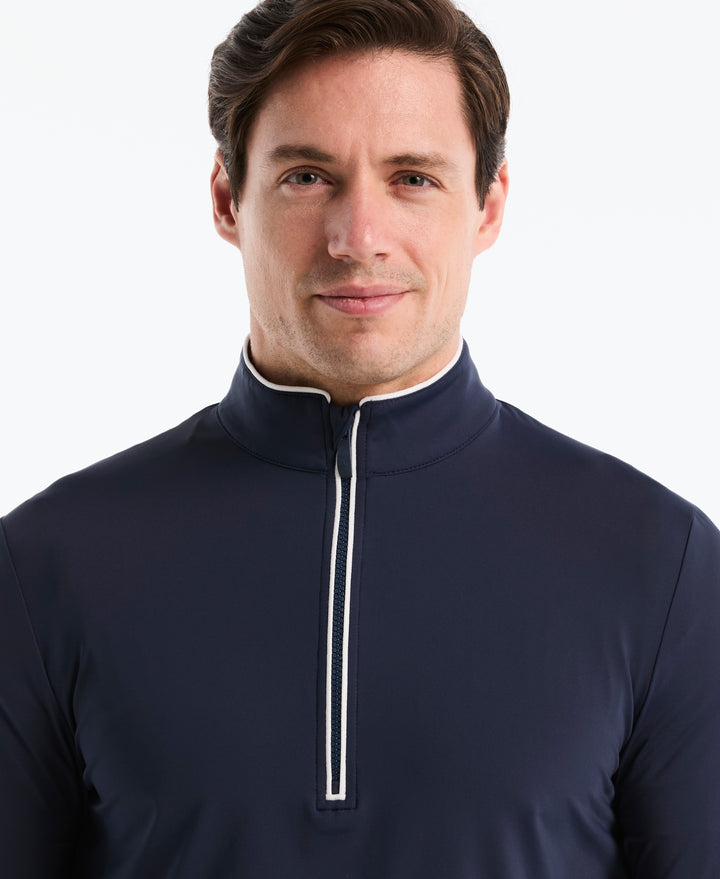 1/4 Zip Technical Earl Golf Shirt (Black Iris) 