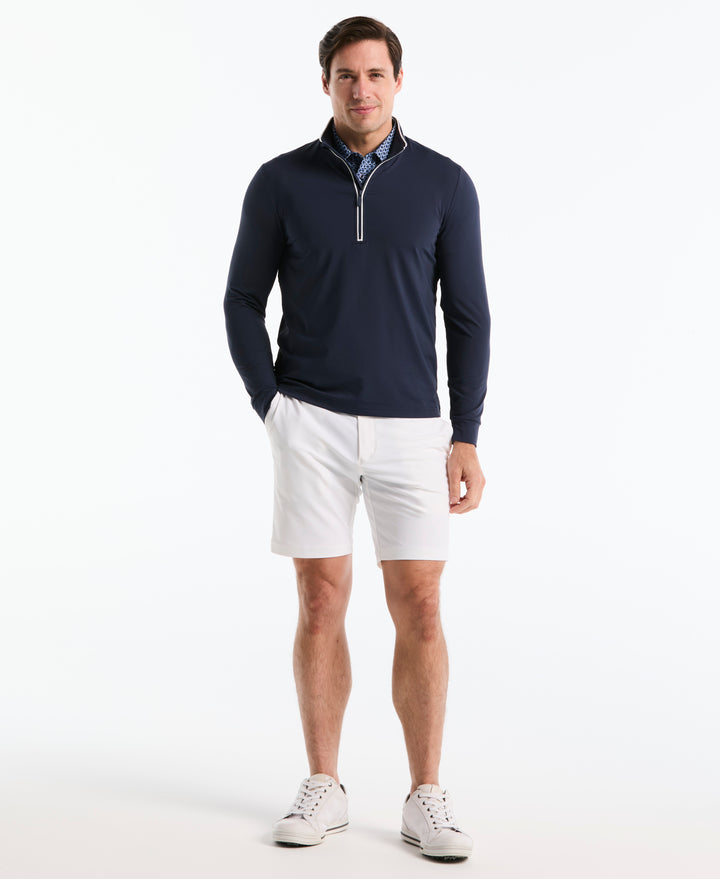 1/4 Zip Technical Earl Golf Shirt (Black Iris) 