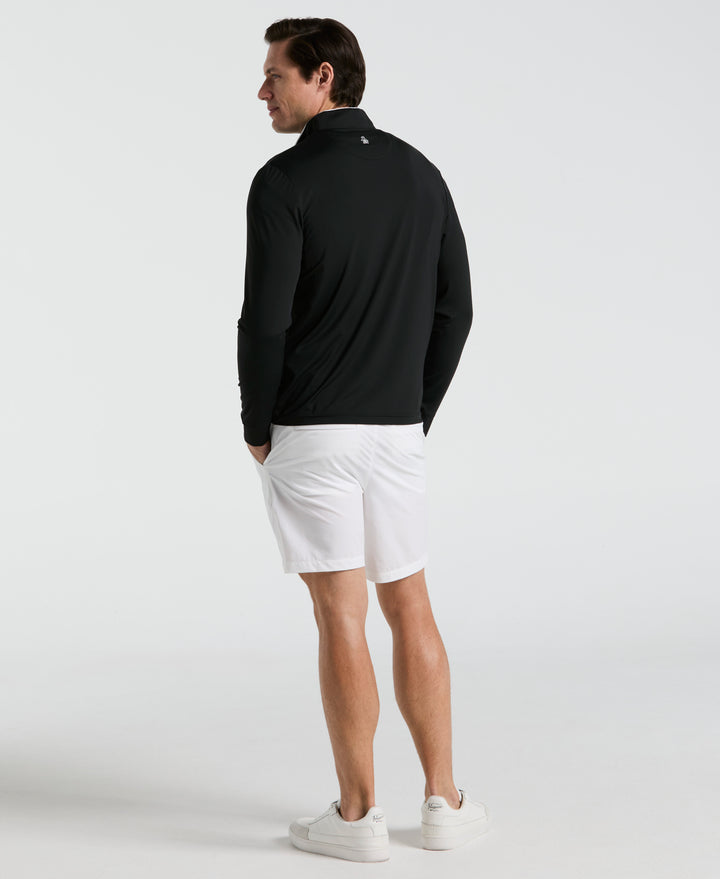 1/4 Zip Technical Earl Golf Shirt (Caviar) 