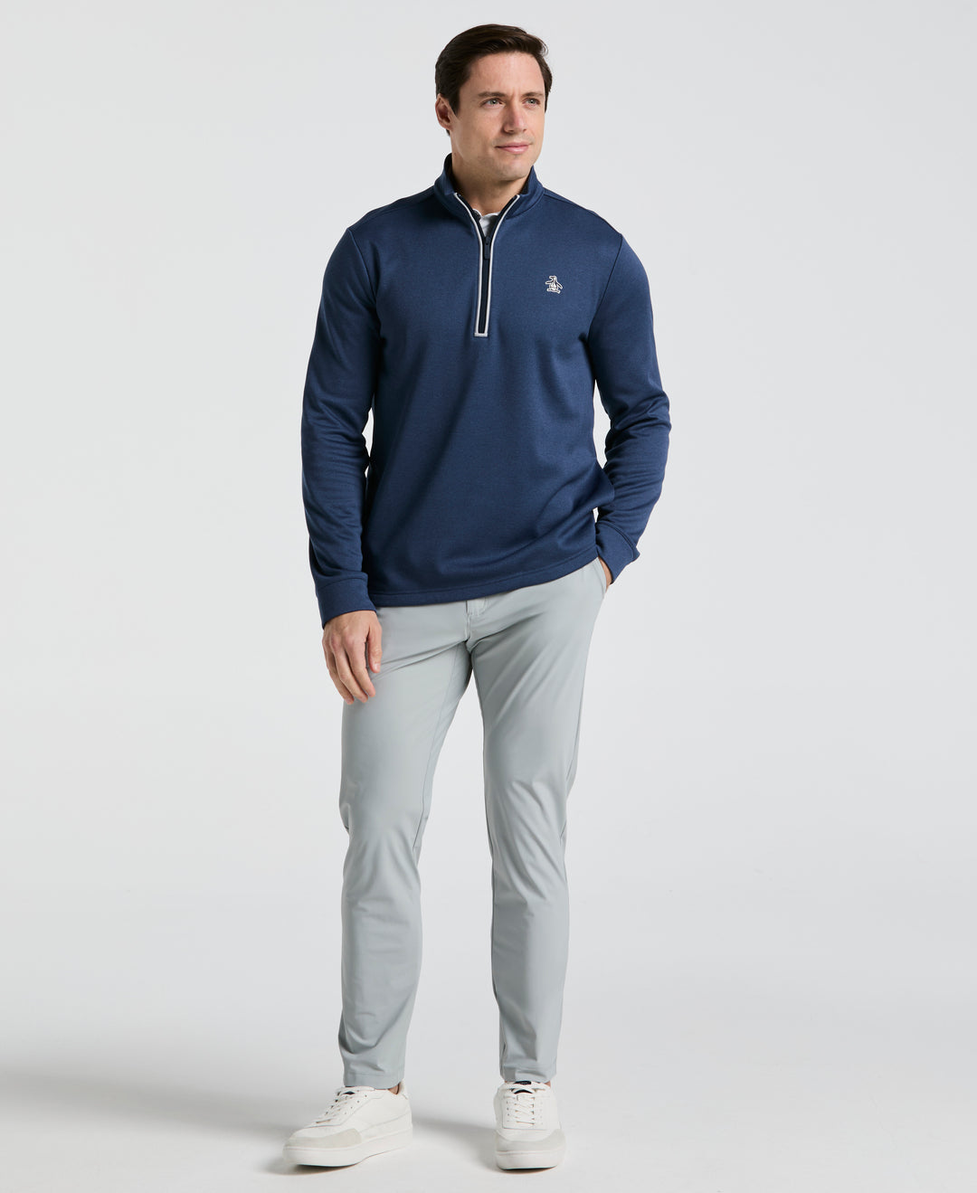 1/4 Zip Golf Pullover (Black Iris)
