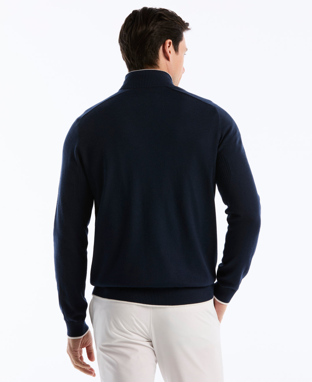 Quarter Zip Heritage Mock Golf Sweater-Golf Sweater-Original Penguin