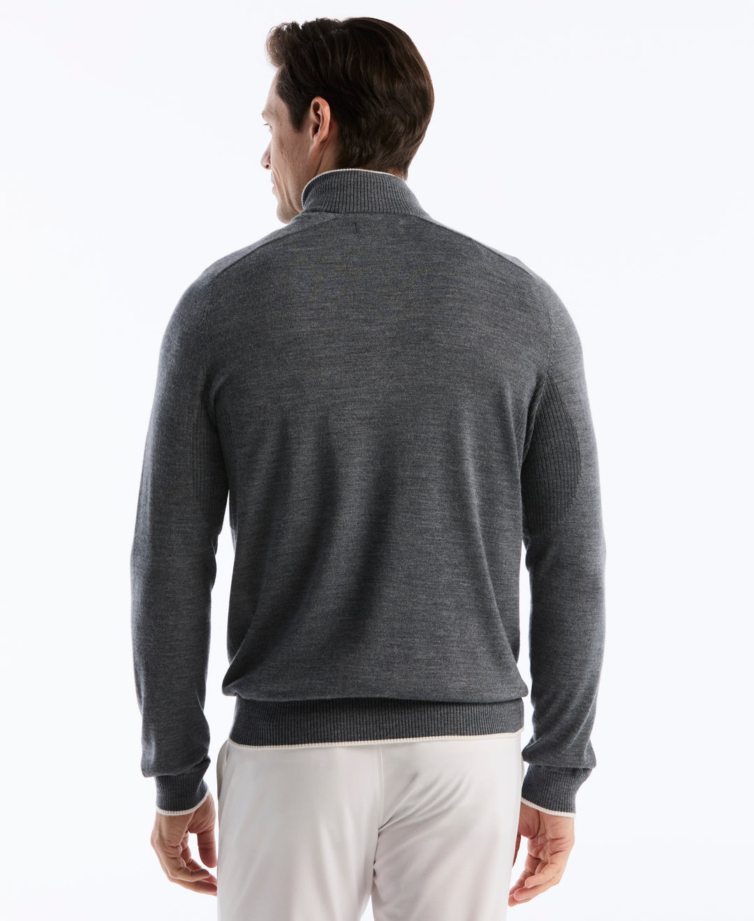 Quarter Zip Heritage Mock Golf Sweater-Golf Sweater-Original Penguin