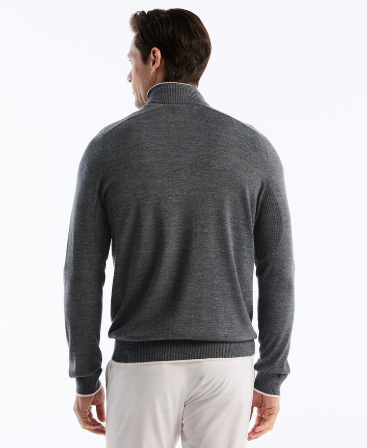 Quarter Zip Heritage Mock Golf Sweater-Golf Sweater-Original Penguin