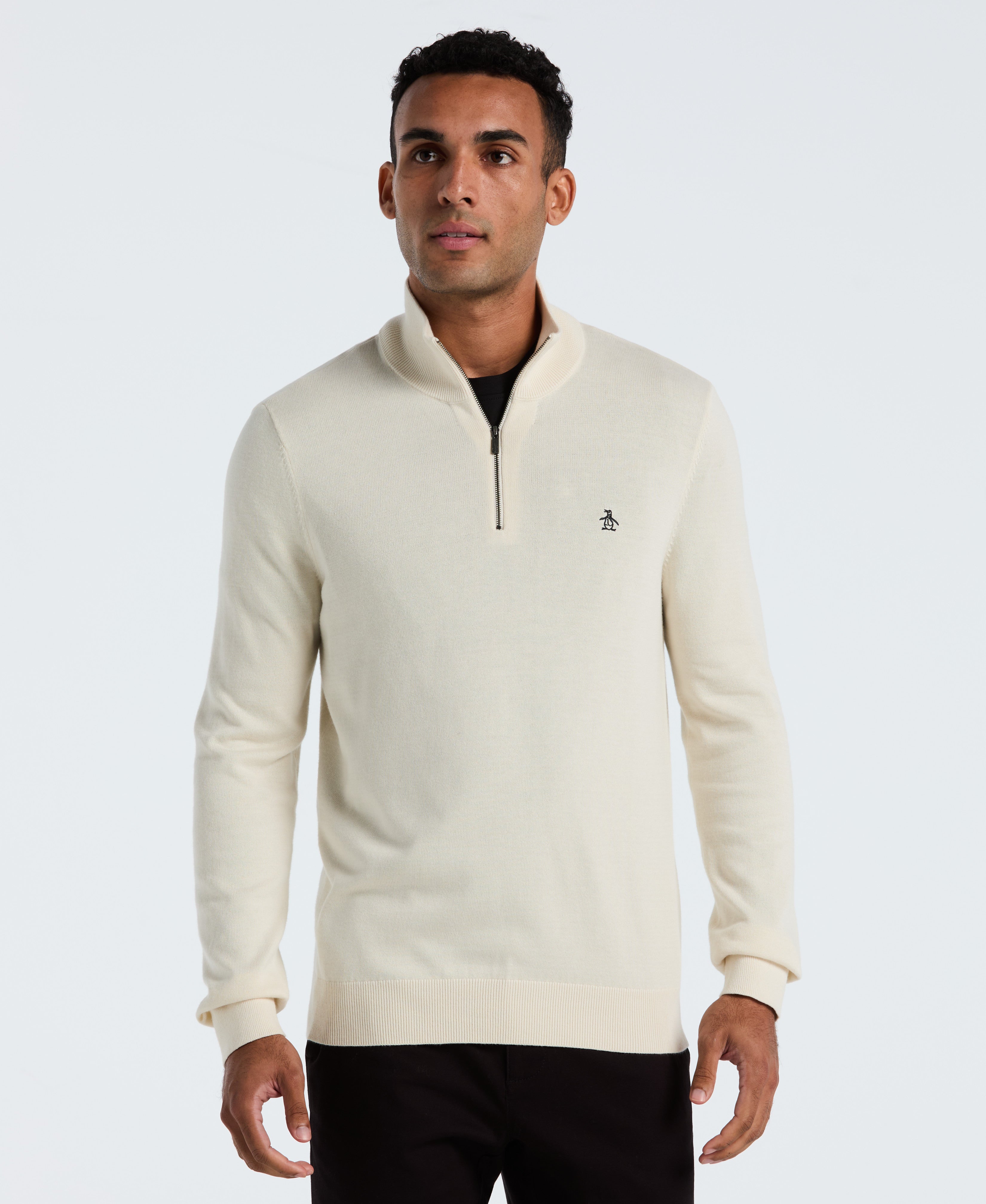 Quarter Zip Jersey Sweater – Original Penguin US