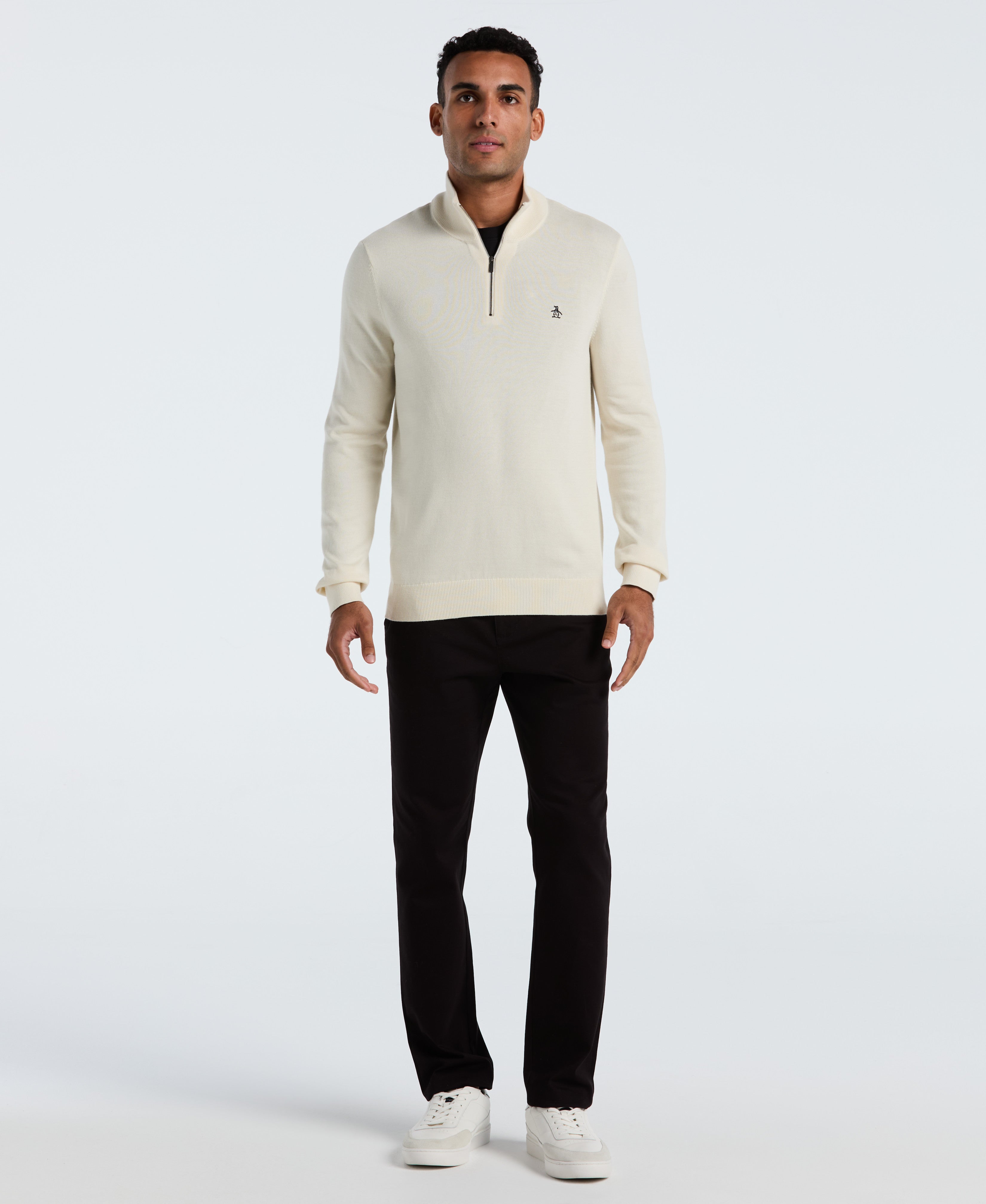 Quarter Zip Jersey Sweater – Original Penguin US