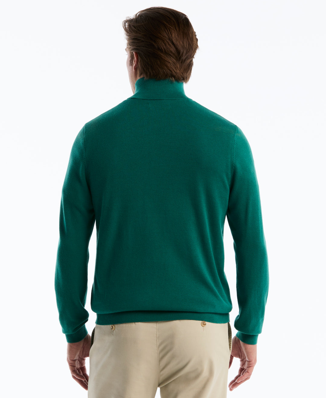 1/4 Zip Cotton Jersey Sweater (Storm) 